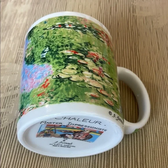 Water Lilies Claude Monet Master Impressionists D Burrows Mug Chaleur!RARE - Picture 1 of 9